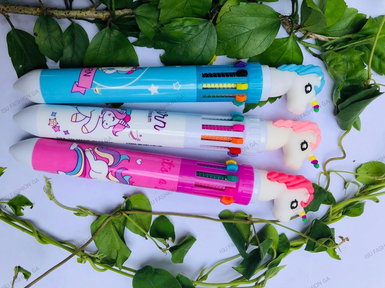 10 Colours Unicorn Pen